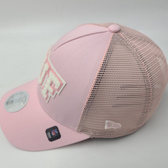 Women Buffalo Bills Hat Snapback Trucker Mesh New Era 9Forty Pink White M-Crown main image 12